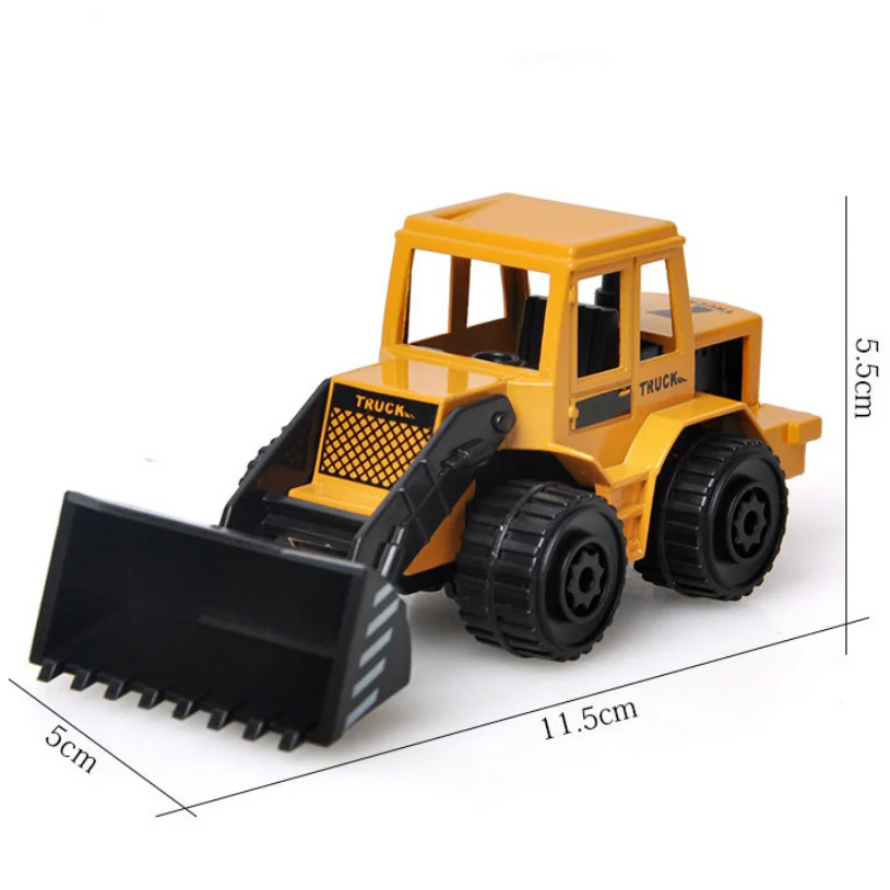 Pull Back Alloy Engineering Car Toy Baby Boy Forklift Excavator Mixer Truck Crane Forklift 2-3-6 Years Old B160