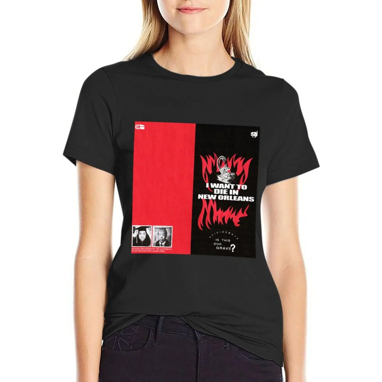 I want to die in new orleans T-Shirt tops funny customizeds tops for Women