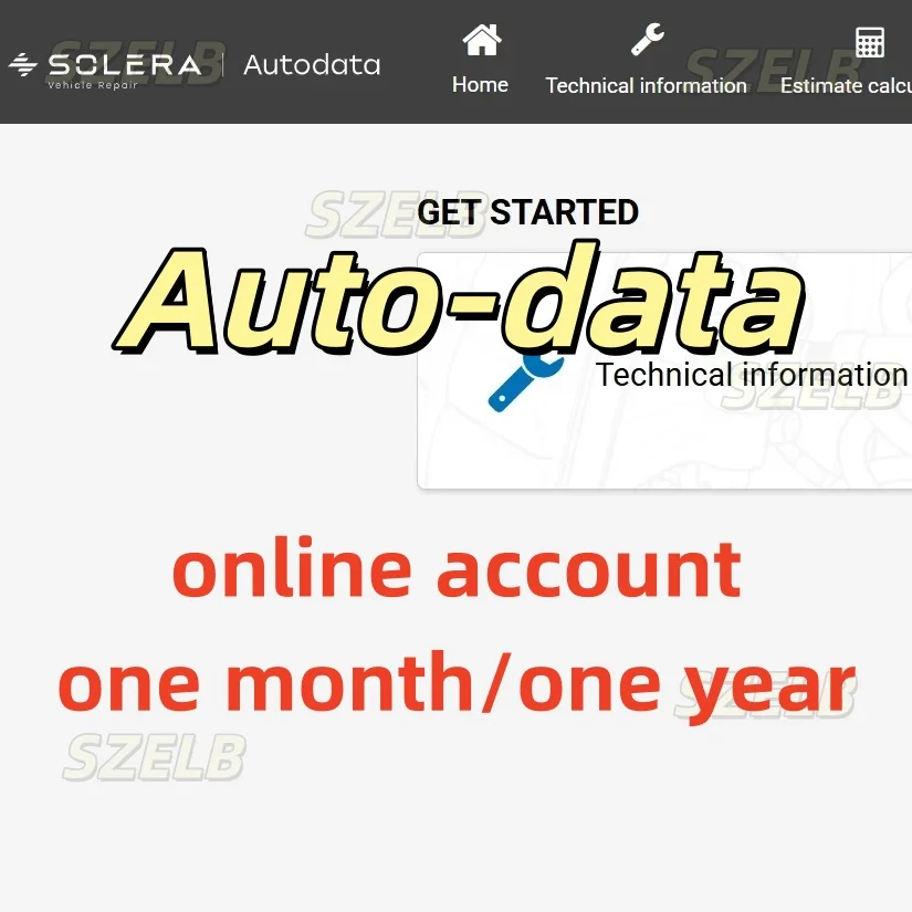 2026 Newest auto-data online account for one month one year Auto Maintenance Software can Printing Fast stable, online update