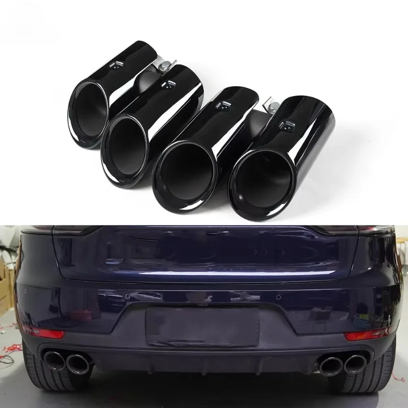 

End Tail Stainless Exhaust Pipe for porsches Macan 2.0T 2019-2024 Upgraded with Four Output Tail Throat