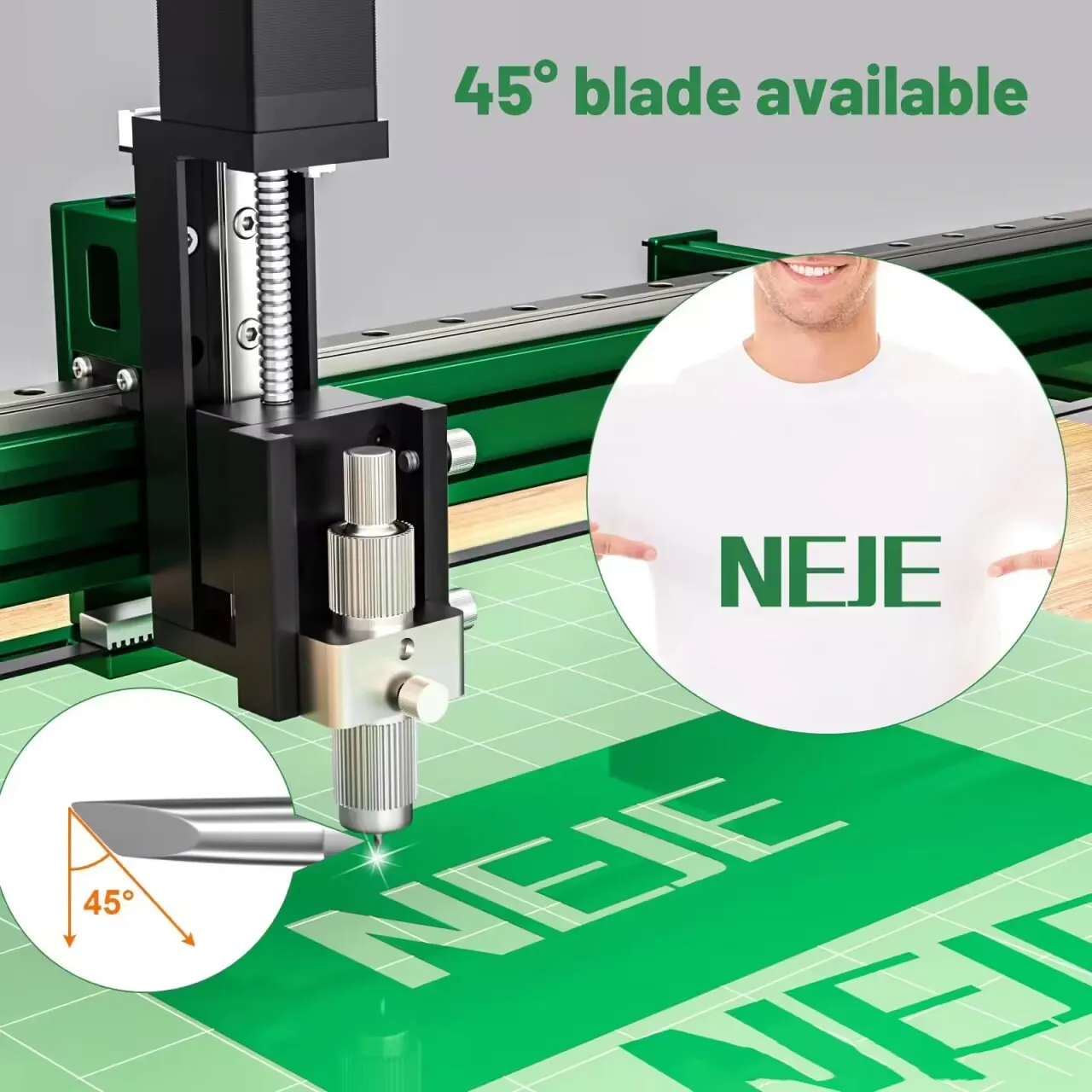 BLADE HOUSING (1PACK)+45° BLADE (10PACKS)FOR NEJE MAX 4 LASER ENGRAVER