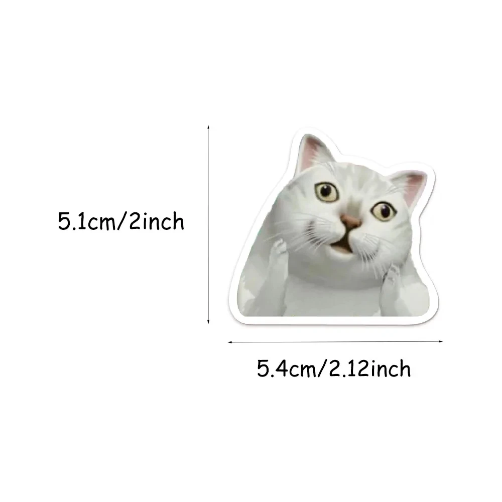 50 قطعة شبكة إبداعية شعبية القط ميمي جمع حساب اليد DIY بها بنفسك الكتابة على الجدران ملصقات كوب ماء ملصقات لوح التزلج اللعب