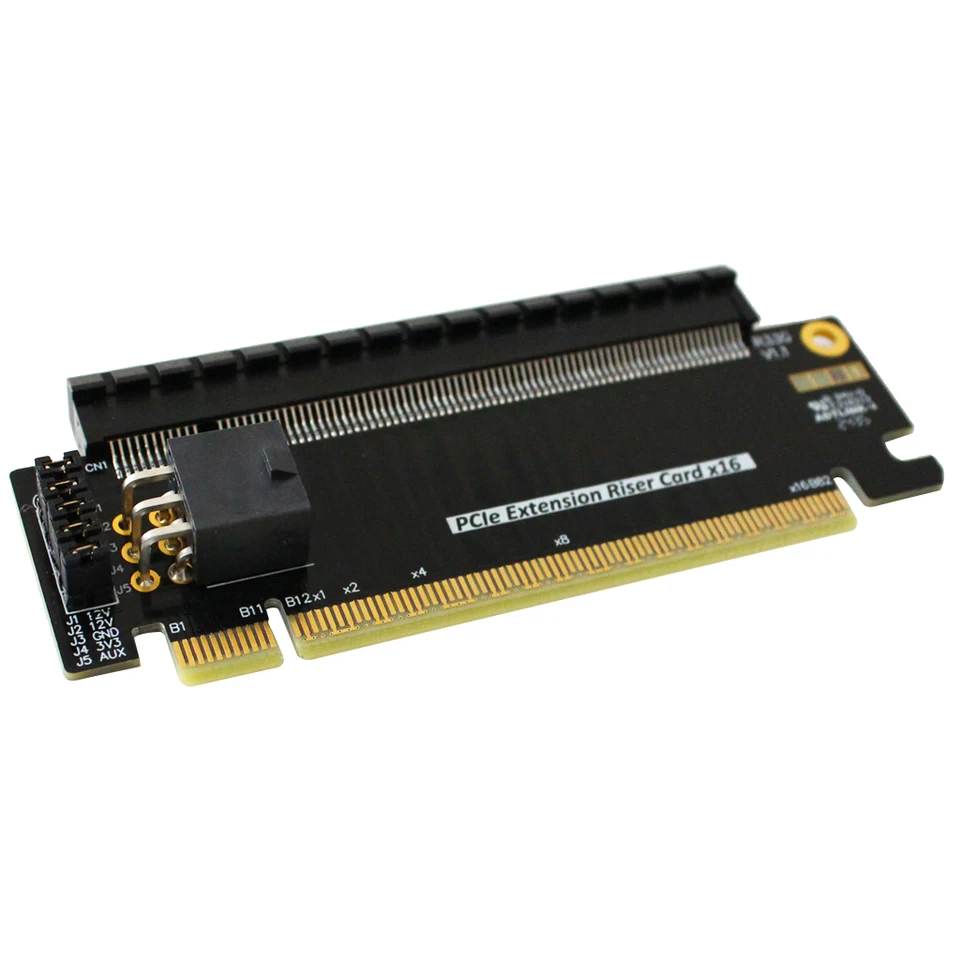 Pci-e x16ライザーカード,外部電源サポート,ハーフハイト,フルハイト
