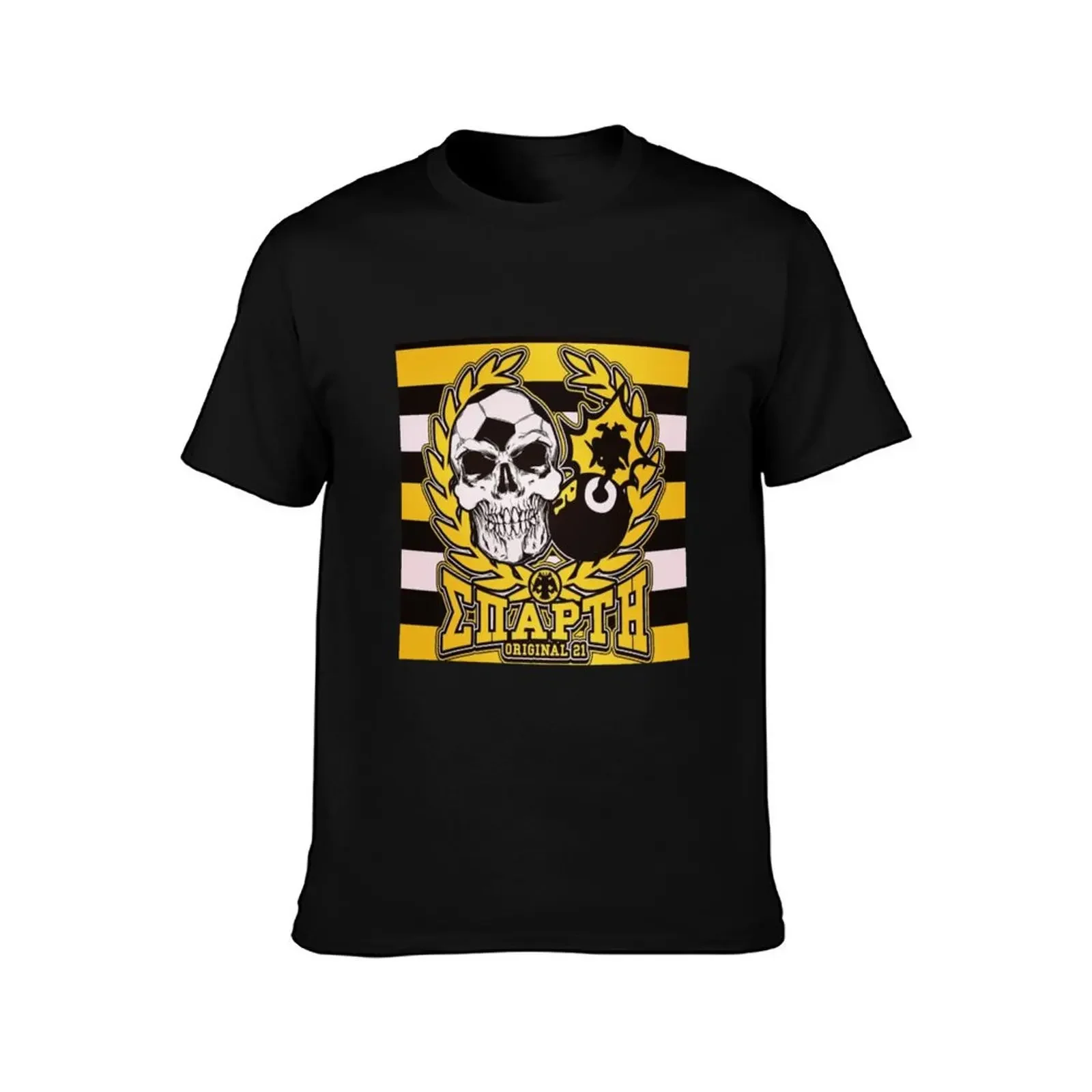 AEK ATHENS FC T-Shirt Luxury man fashion shirts essential t shirt plain black t shirts for men