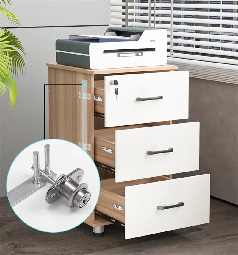 50Pcs Drawer Triple Lock Three Layer Associated Interlock Front Flank Cabinet Bookcase Office Desk Letter Box Furniture Hardware