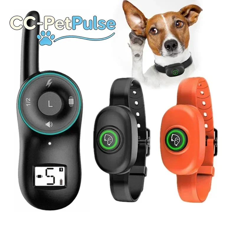 

Электронный ошейник CC-PetPulse Pet Bark Stop с дистанционным управлением, ошейник для дрессировки собак с функцией антилай, вибрации и звукового сигнала, перезаряжаемый.