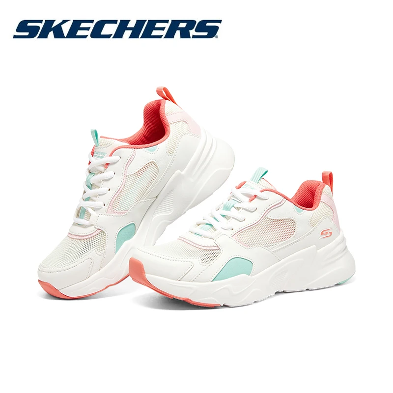Zapatos Skechers para mujer, zapatillas gruesas de la colección "BOBS BAMINA", modernas y versátiles, suaves y cómodas, estilo Dad Shoes.