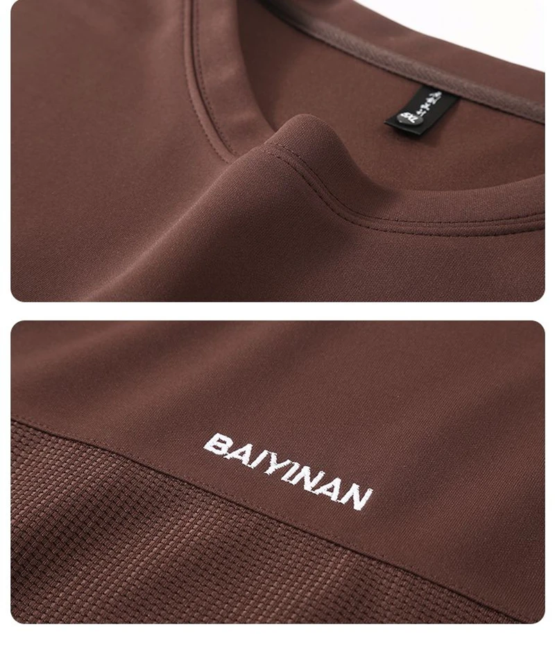 Plus Size Men Autumn Sweatshirt Embroidered Lettering Spliced Design Trendy Patchwork Color Block Crew Neck Casual Top170kg 10XL