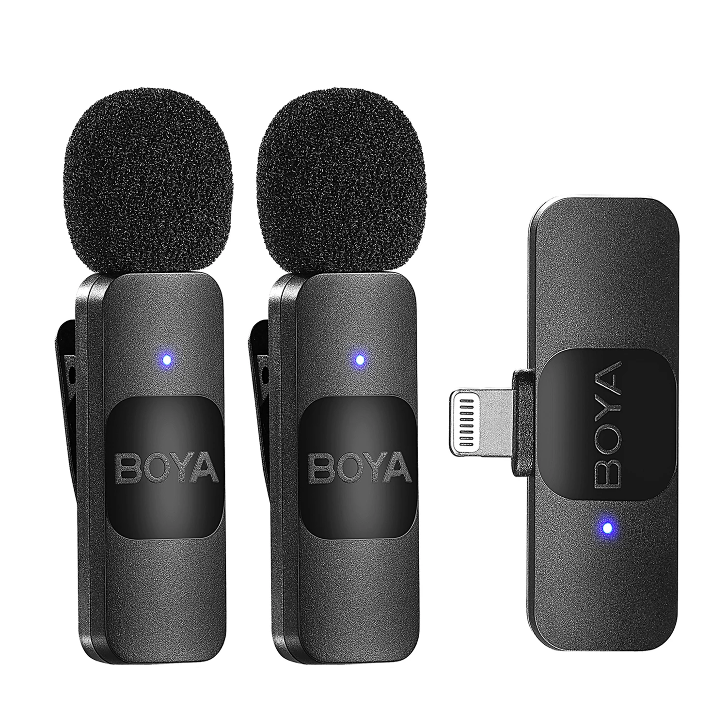 BOYA BY-V Professionele draadloze lavalier-minimicrofoon voor iPhone iPad Android Live-uitzending Gaming-opname Interview Vlog - afbeelding 2