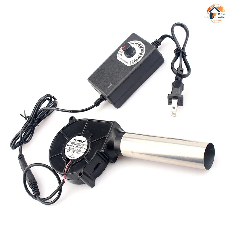 พัดลมบาร์บีคิว 7533 9730 220V เครื่องเป่าลมขนาดเล็ก พร้อมที่เก็บลม ปรับความเร็วได้ อุปกรณ์ทำอาหาร ปลั๊กแบบ US/EU แบบมือถือ