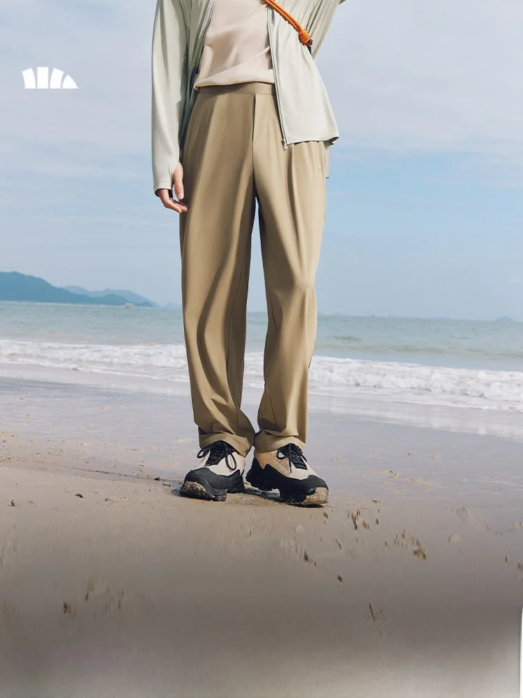 

Мужские повседневные брюки Banana Leaf: весенне-летние, высокоэластичные, свободные, влагоотводящие, дышащие, длинные, новые, с эффектом прохлады Ice Si...