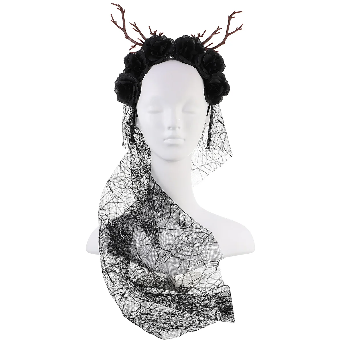 

Reindeer Antler Fawn Horn Headb Lightweight Comfortable Wear Photo Prop Halloween Carnival Accessories Hairb