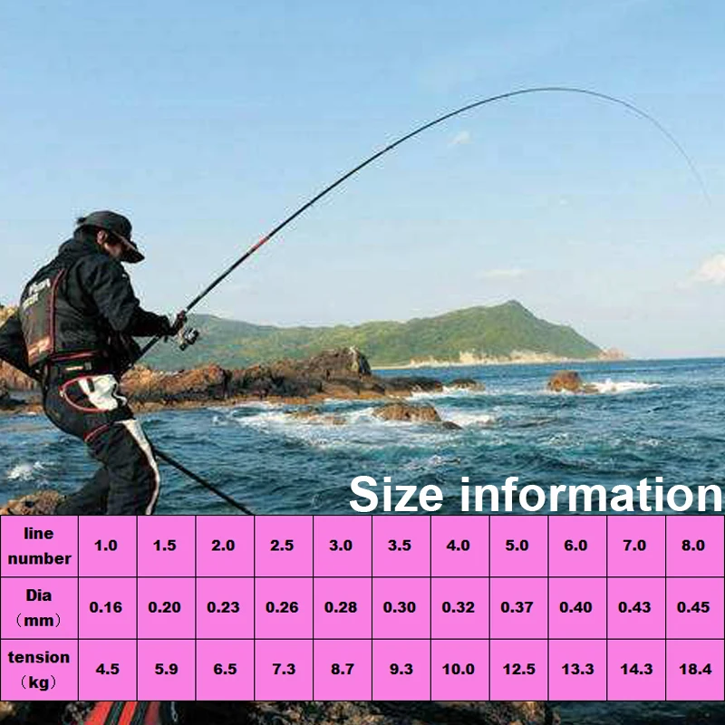 150m Semi-Floating Rock Fishing Line High Quality Wear Resistant Monofilament Nylon Line for Lure Sea Fishing Equipment