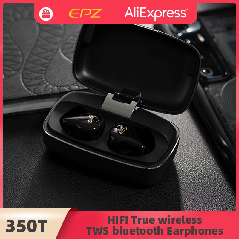 

EPZ S350T True Wireless Earphones TWS Bluetooth 5.2 Headphones IPX7 Waterproof Sweatproof Sport Earbuds Touch Control Long Stan