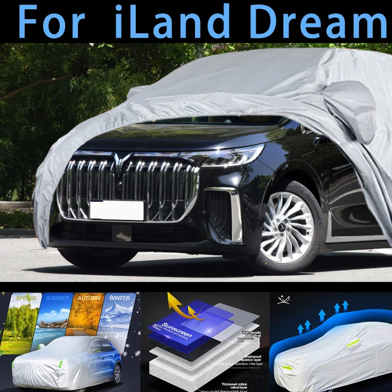 

For iLand Dream Outdoor Protection Full Car Covers Snow Cover Sunshade Waterproof Dustproof Exterior Car cover protection