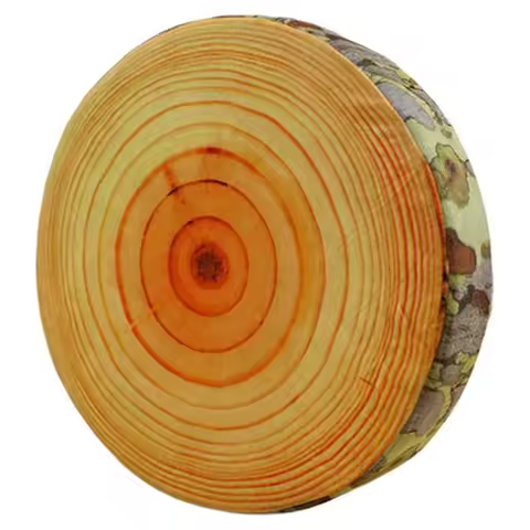 VEHO-Funny Cute Wood Log Cushion Soft Cushion For Couch Sofa Living Home Bedroom Room Decor Durable