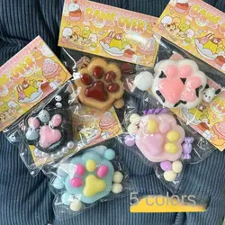 NEW Fidget Toy Anti-stress Mini Kawaii Cat Paw TPR Small Cat Paw Cute Pink Cat Foot Pinch Decompression Toy Squeeze Toys