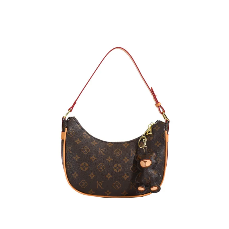 ​ ​ 高級女性バッグファッションムーンプリントヴィンテージチェーンショルダークロスボディ財布多用途デザイナーバッグ女性のための高品質