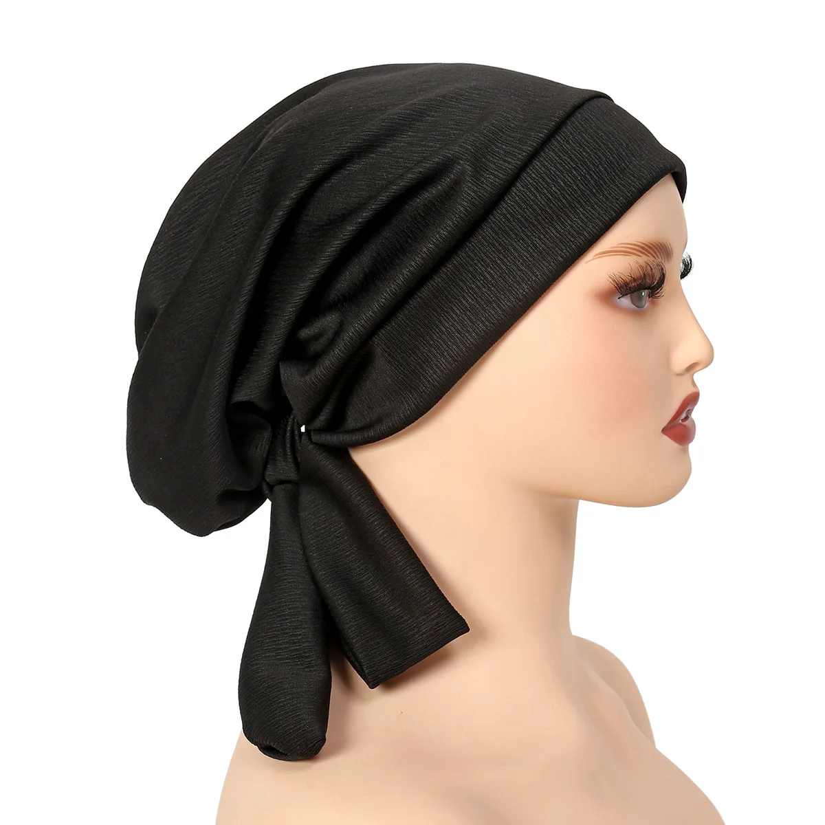 

New Muslim Hijab Women Pre-Tied Hat Beanies Bonnet Indian Turban Headscarf Chemo Cap Hair Loss Head Wrap Bandanas Turbante Mujer