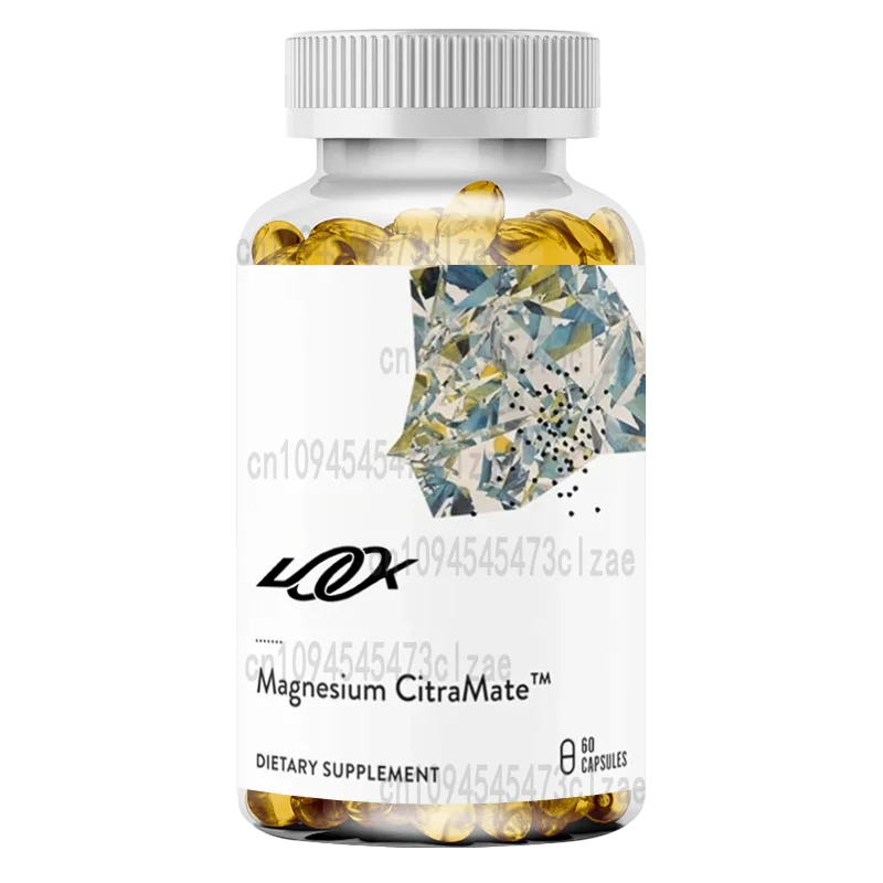 

Magnesium - Magnesium Citrate Malate Supplement - Gluten Free, Dairy Free, Soy -60 Capsules