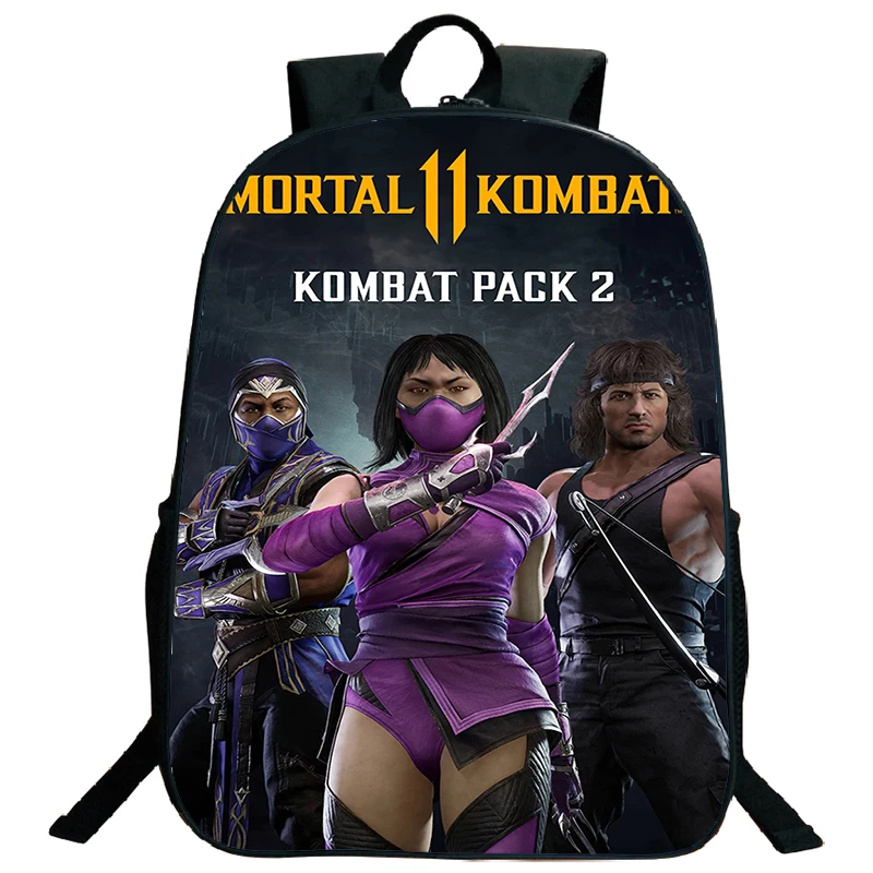 Children Backpacks Mortal Kombat School Bags Students Casual Rucksack Travel Bag Teenage Laptop Bagpack Waterproof Boys Bookbag