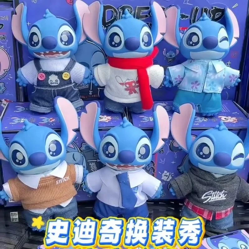 

Disney Stitch Dress-up Show Series Action Figure - Mystery Vinyl Doll with Keychain Pendant Cute Collectible Toys for Fans