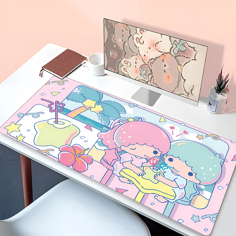 

Коврик для мыши L-little T-twin Star Аниме Игровые аксессуары Коврик для мыши Gamer PC Completo Компьютерная клавиатура Настольный коврик Varmilo Table
