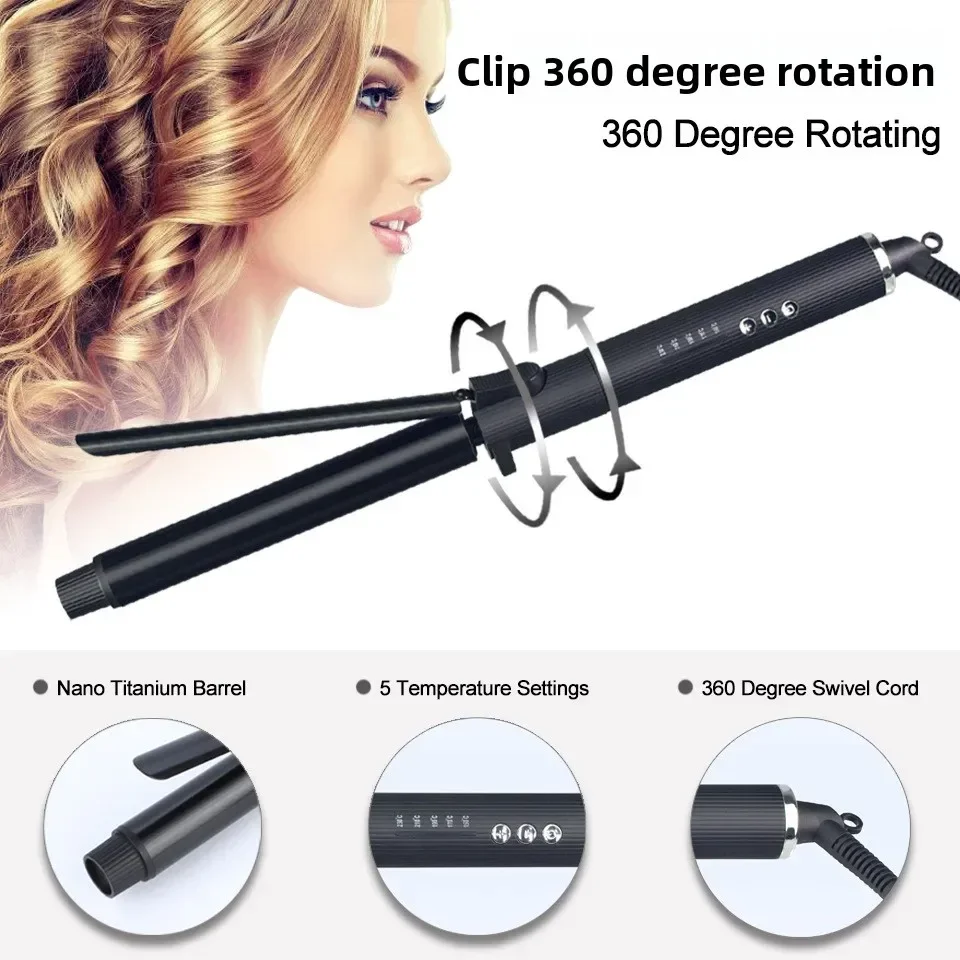 High quality   Hair Curler Instant Noodle Head Curling Iron Teddy Wool Roll Bangs Ceramic Perm Electric Curling Iron Does Not Hu