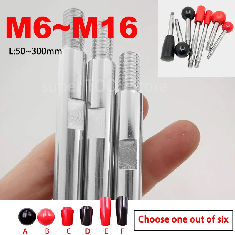 

304 Stainless Steel Machine Tool Control Lever Double Head Threaded Screw M6 M8 M10 M12 M16 Choose One Out of Six Handle Cover