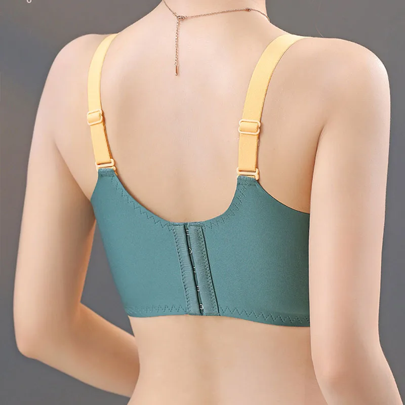 Soft Comfort Lace Bra Gather Together Anti-Sag Ventilate Tube Top No Steel Ring Women Underwear Embroidery Erect Small Chest Bra