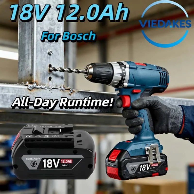 

Premium for Bosch 18V 12.0Ah Battery，Cells for Extended Runtime, Perfect for Professional Construction & Daily DIY Projects