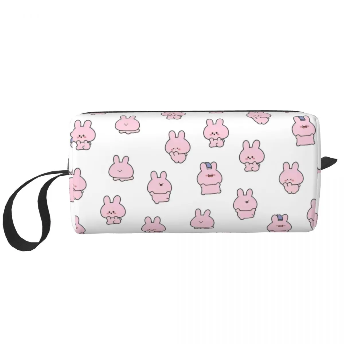 Asamimichaan Asleep Cartoon Makeup Bag Pouch Waterproof Kawaii Asamimi Cosmetic Bag Travel Toiletry Bag Organizer Storage Purse