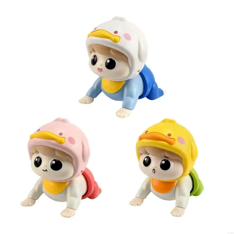 

54DA Electric Crawling Baby Toy with Music Infant Head Up Exercise Activity Playset