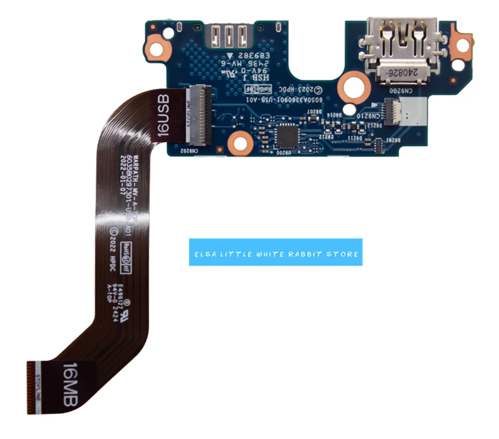 FOR HP EliteBook 860 865 G9 G10 USB CARD READER BOARD W CABLE 6050A3360901