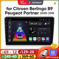 Junsun CarPlay Android Car Car Radio for Citroen Berlingo B9 Peugeot Partner 2008-2019 GPS Intelligent Systemstereo Multimedia