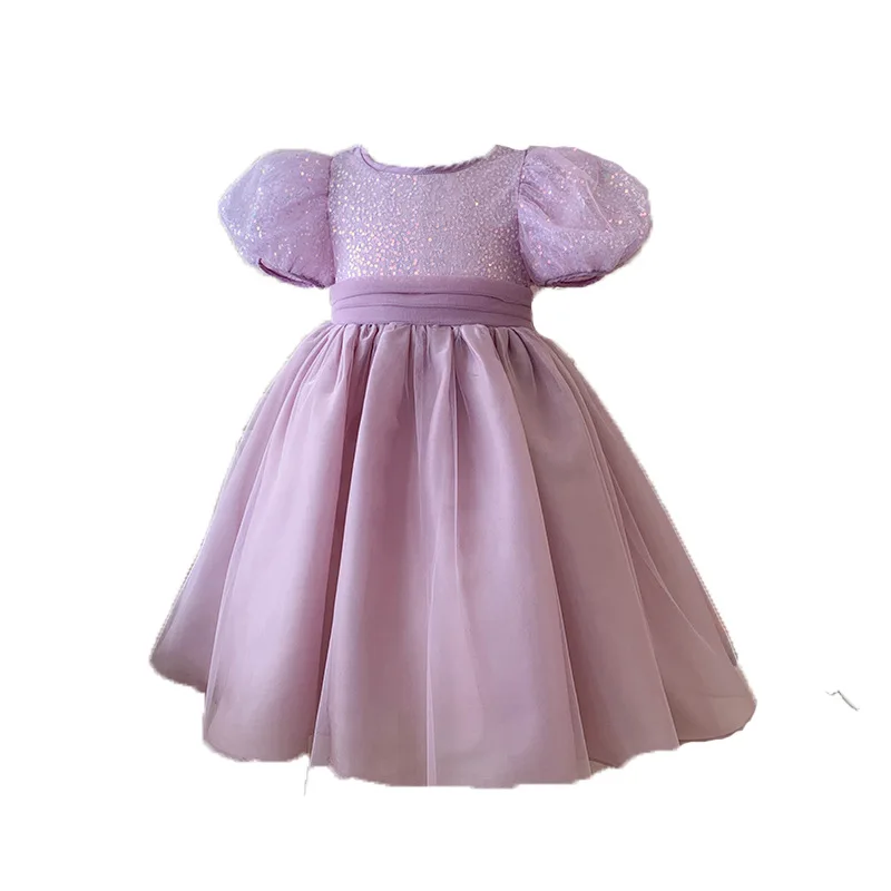 2024 Girls Dress Summer Childrens Fashion Girls Sweet Gentle and Cute Princess Dress Kids Sweet Cute Clothes