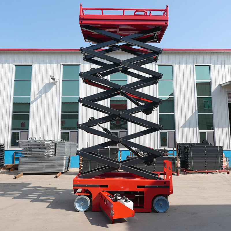

Aerial Work Scissor Lift Promotion For Sale Work Platform Lift For Landscape Greening Pruning Maintenance Of Streetlight Poles