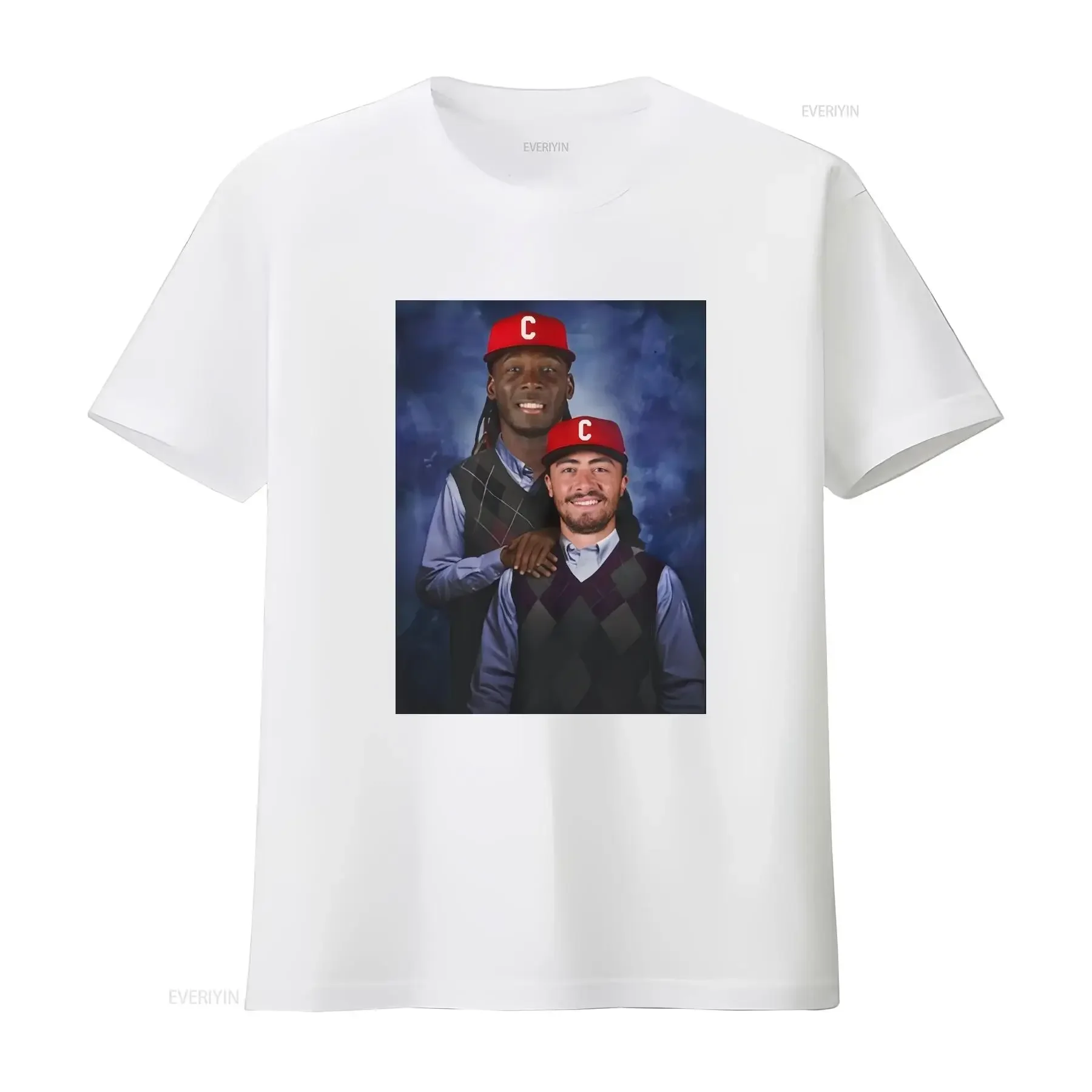 Elly De La Cruz Jonathan India Step Brothers T Shirt Cincinatti Reds tee vintage Dicuci Serbaguna Membentang Bergaya Sedikit