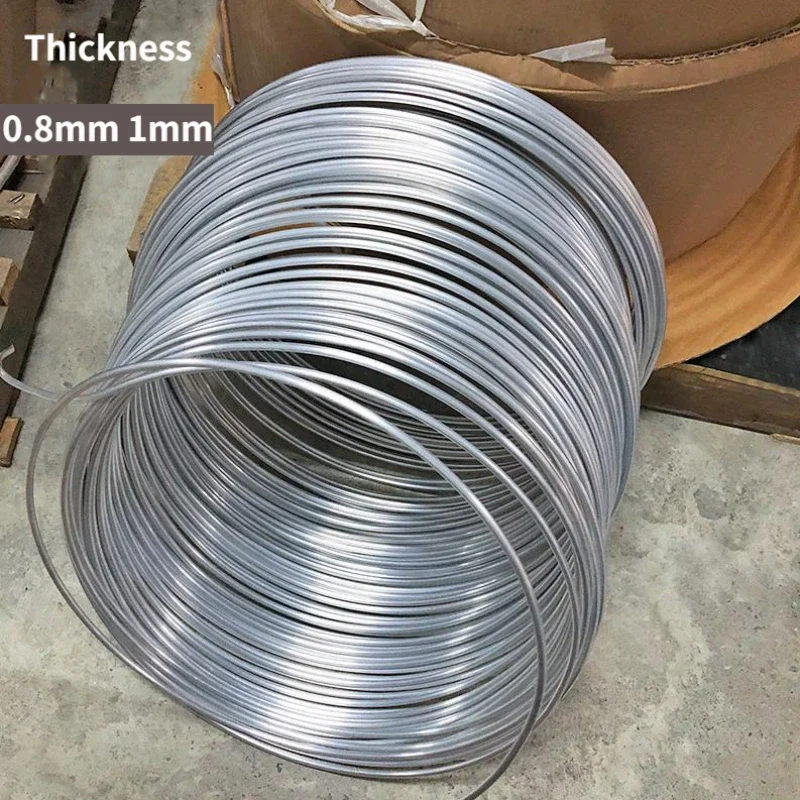 1M Aluminum Coil Tube Lubricating Oil Pipe Tube Coil OD 4/6/8/10/12/16mm 0.8mm1mm Thickness Air Conditioning Refrigeration 4