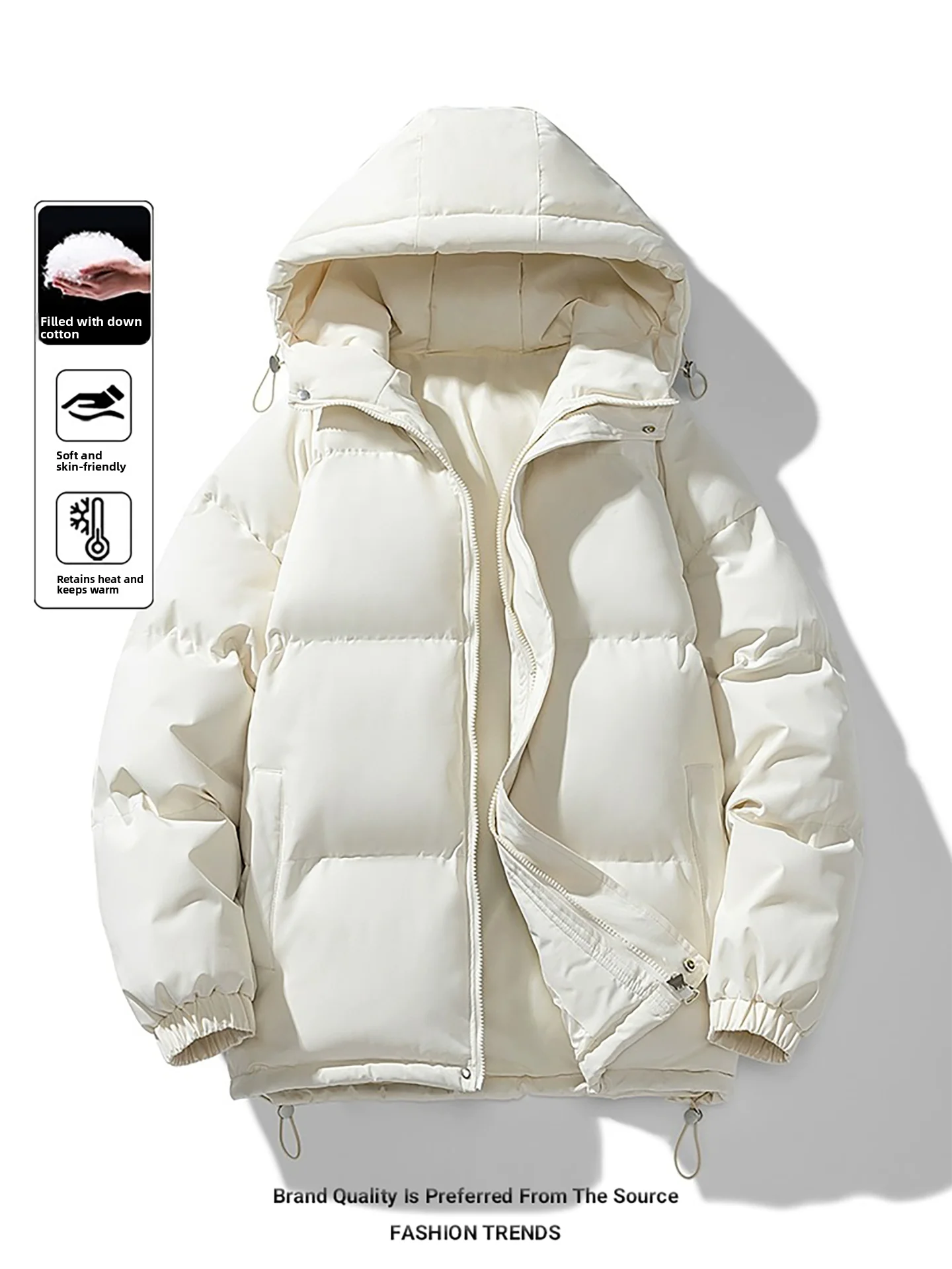 

Зимняя куртка TUCANO 2026: Новая утепленная теплая куртка-пуховик с капюшоном, свободный крой, модная верхняя одежда для пар, повседневный городской стиль