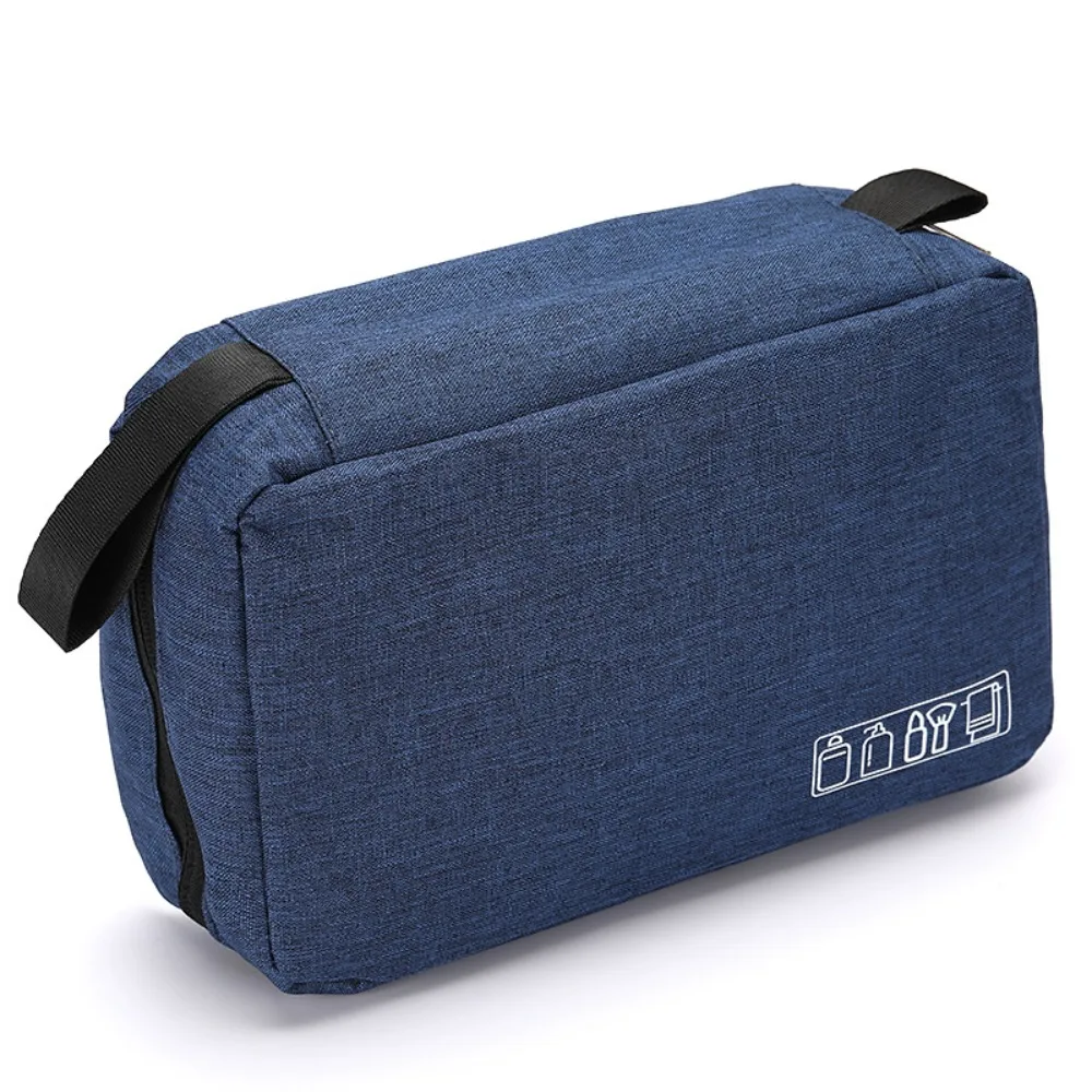 

Oxford Cloth Men Toiletry Bag Water Resistant Hanging Travel Toiletry Containers Lightweight Multiple Compartments