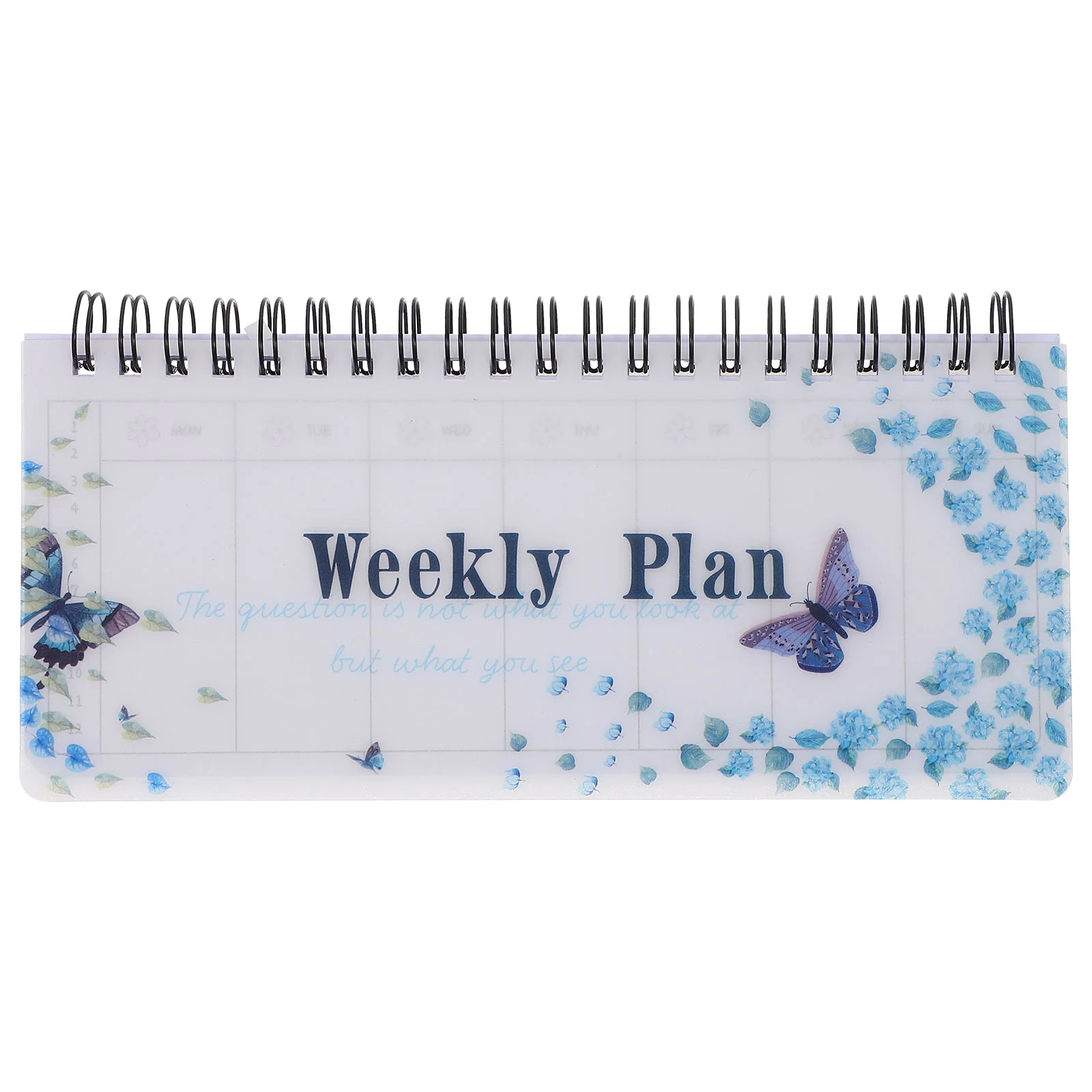 Sticker Binder Tearable Weekly Planner Portable Coil Flip-Up Notepad (Garland Planner) Notebooks for Work Student Accessories