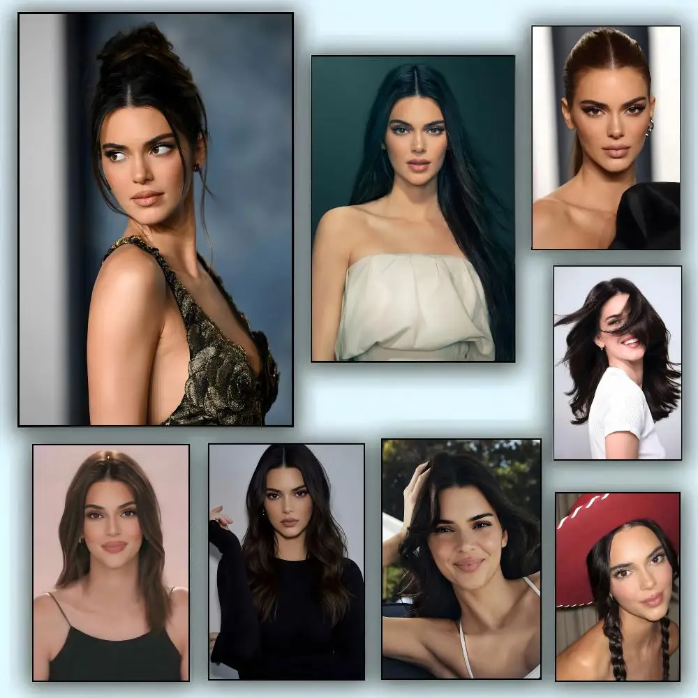 Kendall Jenner Poster Modern Aesthetic Wall Art Print Minimalist Poster Bedroom Living Room Home Decor Gift
