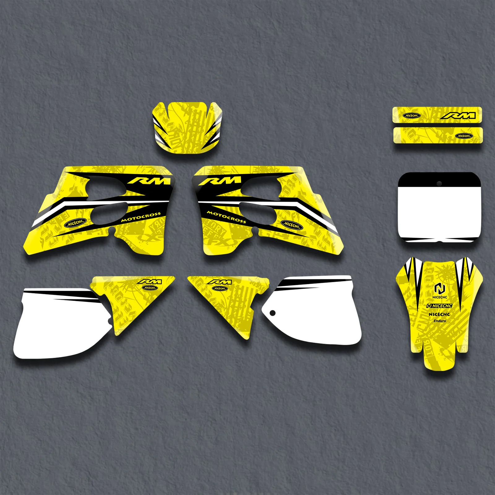 

NICECNC For Suzuki RM 125 RM 250 RM125 RM250 1993 1994 1995 Motorcycle Fairing Graphics Background Decals Sticker Kit Customize