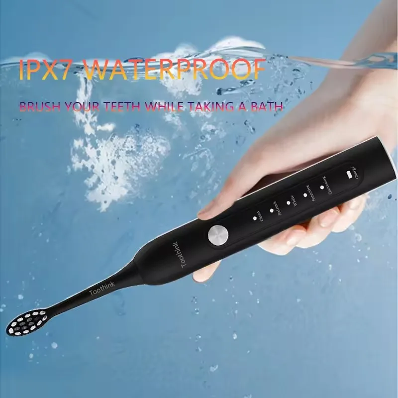 Adult Sonic Electric Toothbrush Type-C Rechargeable with Spare Heads Gift Pack