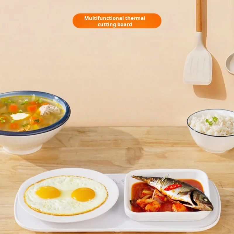 Multifunctional home dining table meal warming plate