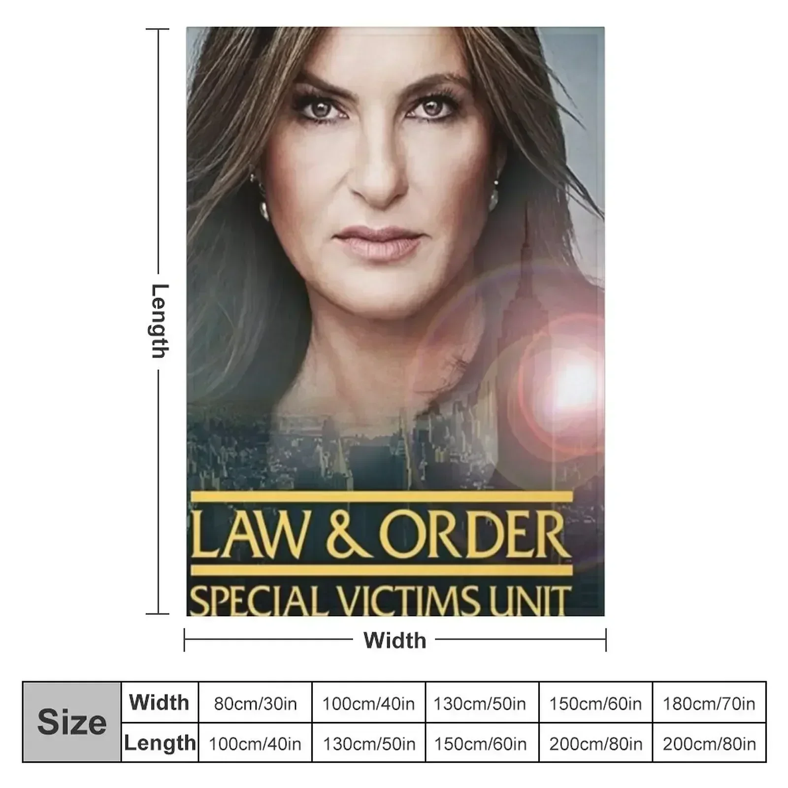 Law & Order SVU Throw Blanket Travel Tourist Weighted Sofa Quilt Blankets