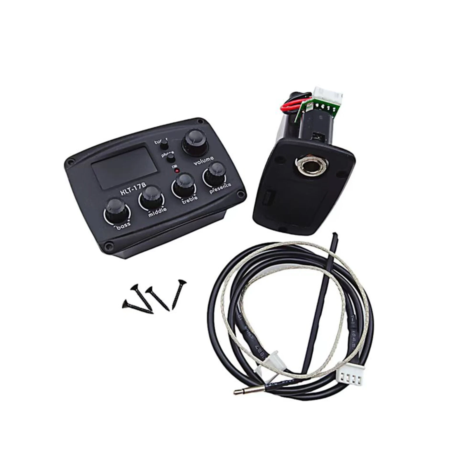 Micro de guitare acoustique micro de guitare classique folk à quatre sections avec douze accordeurs de taux moyen Volume de sortie de tête Audio 6.35