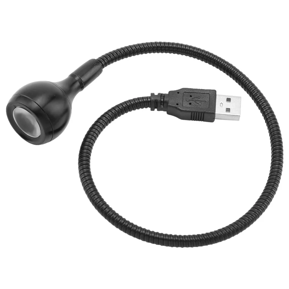 

Portable 5V Neck Light Flexible Gooseneck 1W Desk Lamp USB Powered Mini Reading Light Studying