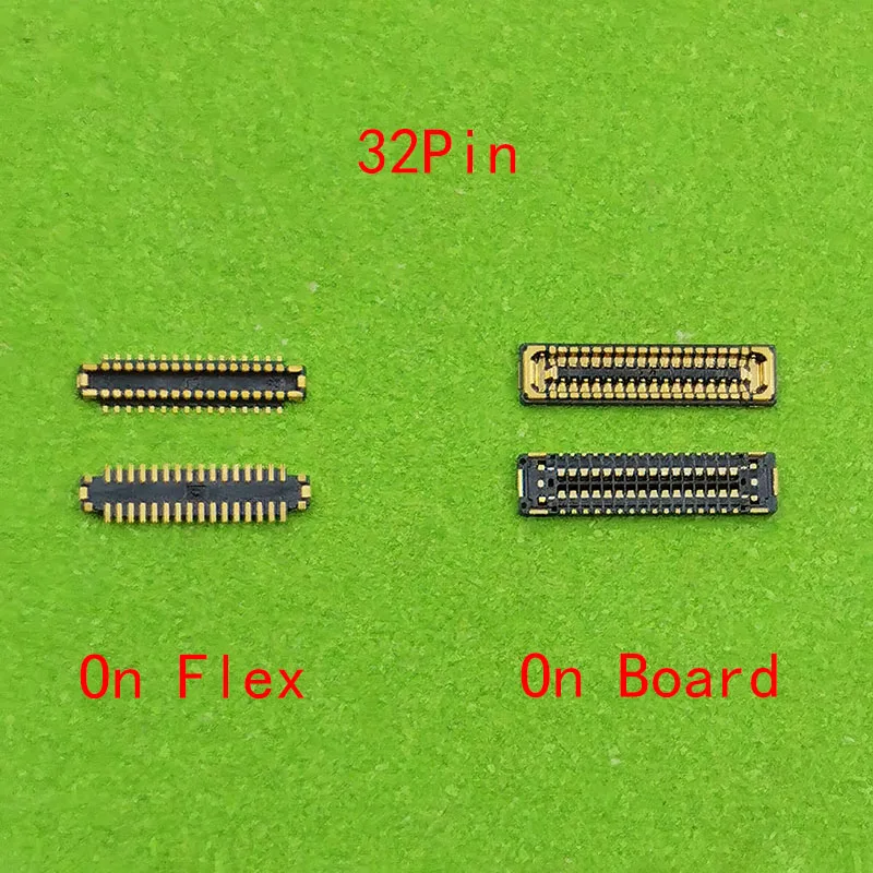 2-5pcs 32pin LCD Display Screen Flex FPC Connector On Motherboard For HUAWEI Y7P 2020/P40 Lite/P20 Lite 2019/Honor 9X/Pro/X30